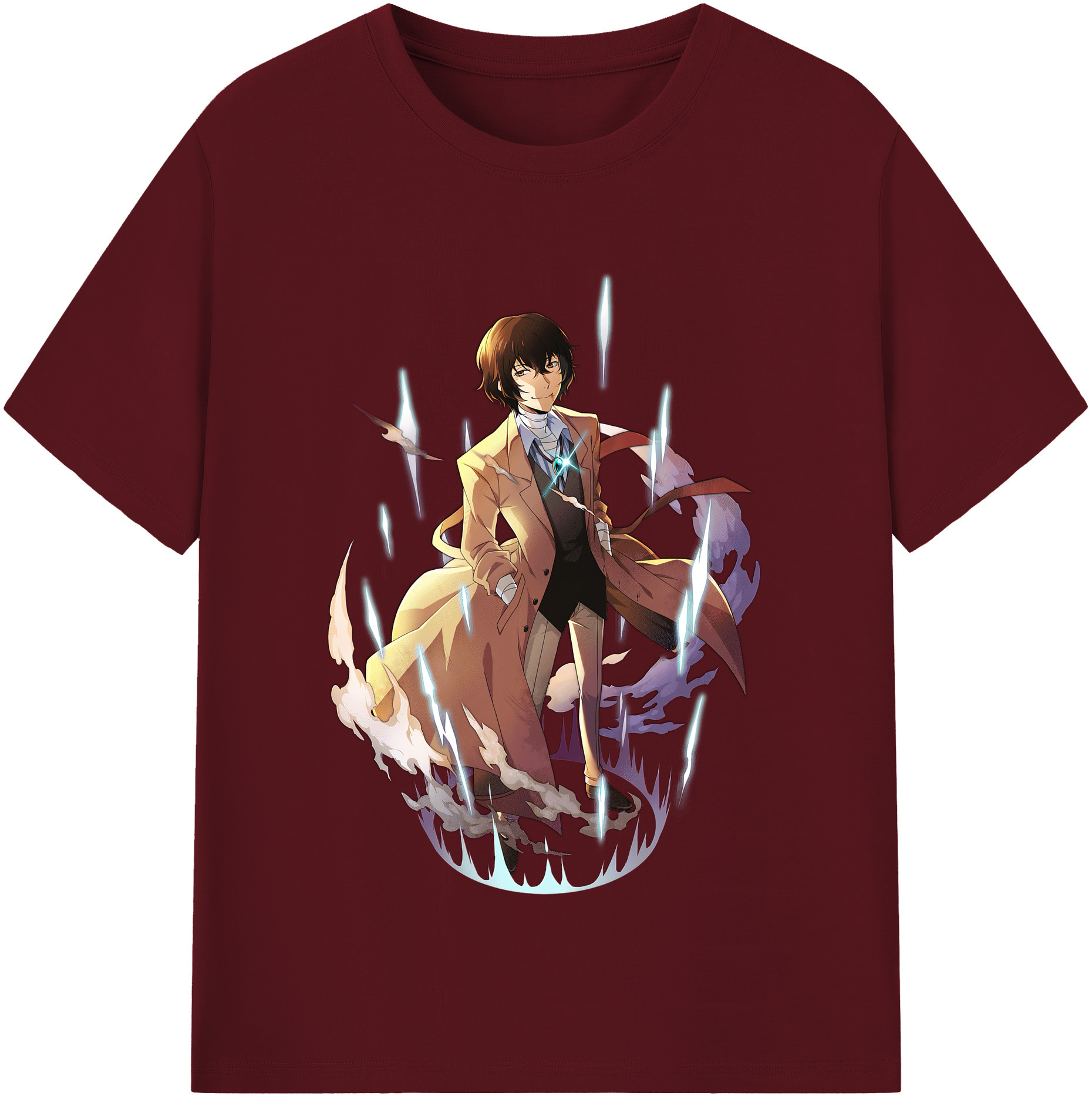 （画像用） 文豪ストレイドッグス Bungo Stray Dogs 綿100％半袖Tシャツ（フロントプリント）